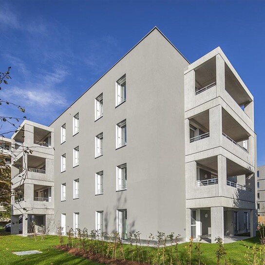 Wohnanlage Lerchenstraße Holz Forschung, Foto: Weissengruber/Wohnbauselbsthilfe Wohnanlage Lerchenstraße Holz Forschung, Foto: Weissengruber/Wohnbauselbsthilfe