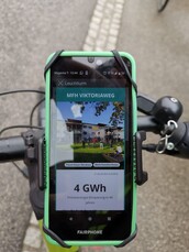 Leuchtturm gefunden - Anzeige des MFH Viktoriaweg in Klagenfurt in der Österreich radelt App, Foto: passathon Leuchtturm gefunden - Anzeige des MFH Viktoriaweg in Klagenfurt in der Österreich radelt App, Foto: passathon