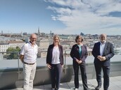 passathon Organisator Lang, Klimaschutzministerin Gewessler, Vizebürgermeisterin Hebein, TU Wien Vizedirektor Eberhardsteiner passathon Organisator Lang, Klimaschutzministerin Gewessler, Vizebürgermeisterin Hebein, TU Wien Vizedirektor Eberhardsteiner