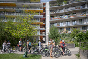 passathon Tour mit der GBS Summer School in der Seestadt Aspern. Foto: Luiza Puiu passathon Tour mit der GBS Summer School in der Seestadt Aspern. Foto: Luiza Puiu