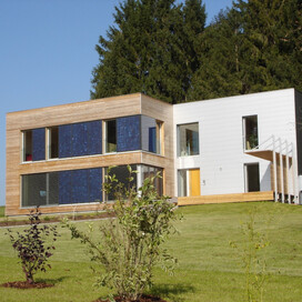 Erstes EFH-Passivhaus im Altbau, Pettenbach Foto: Maximilian Lang