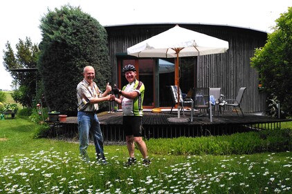 Der derzeit Zweitplatzierte, Christian, bei der Passivhausscheibe, Credits: passathon