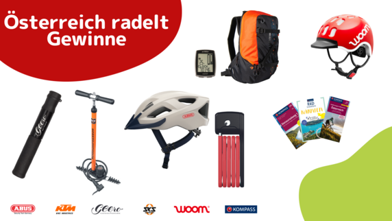 Allgemeine Preise beim Sommerradeln zu gewinnen, Credits: Österreich radelt Allgemeine Preise beim Sommerradeln zu gewinnen, Credits: Österreich radelt