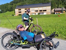Auf gemeinsamer Tour mit Vorjahressierger Hans im Bregenzerwald, Credits: passathon Auf gemeinsamer Tour mit Vorjahressierger Hans im Bregenzerwald, Credits: passathon