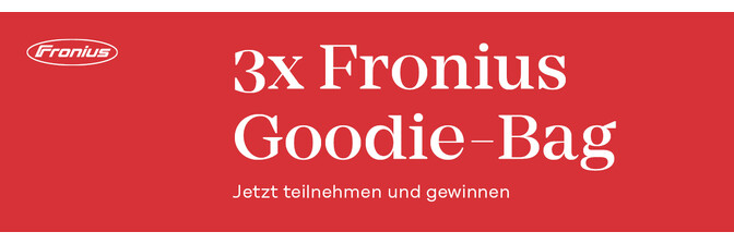 3x Fronius Goodie Bag 3x Fronius Goodie Bag